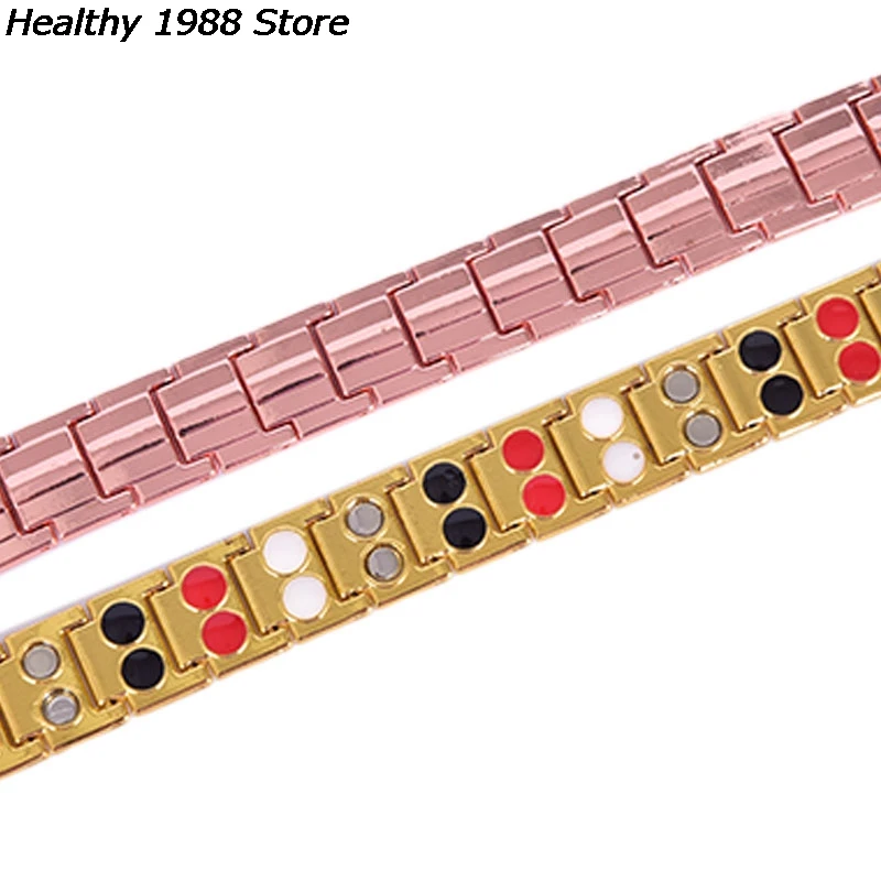 Men's Bracelets Energy Magnetic Tourmaline Bracelet Health Care Jewelry For Women Bracelets Bangle Slimming Product Weight Loss Products Magnetic Therapy Bracelets