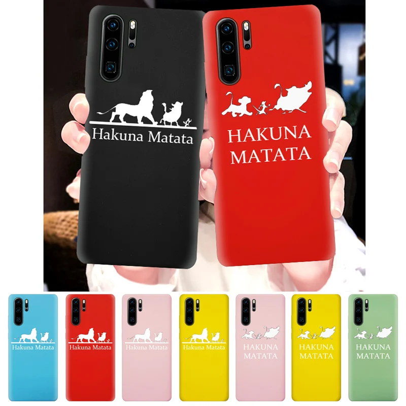 

Lion King Pumba Case For Huawei P30 P20 P10 Pro Lite Plus Silicone Hakuna Phone Cover Soft Back Smart Coque Cool