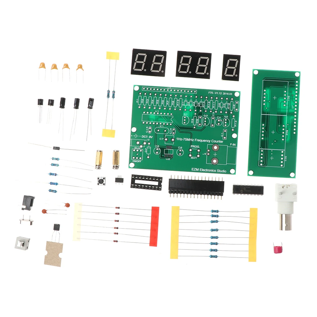 1-75 Гц МГц счетчик частоты 7-9 V 50mA DIY Kit частотомер модуль метр тестер Прямая поставка Поддержка