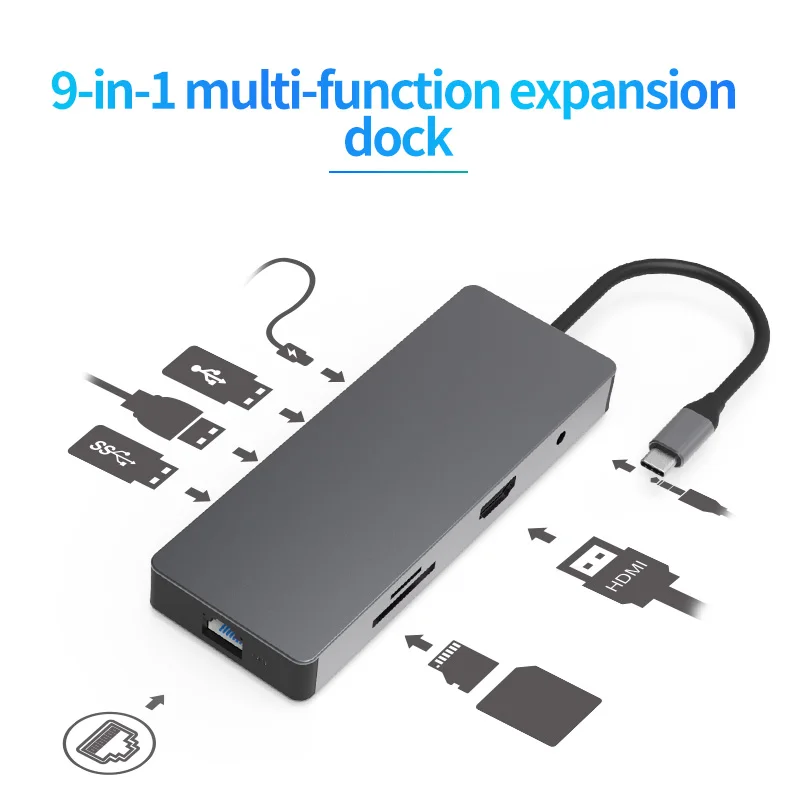 Blueendless Мульти USB 3,0 HDMI адаптер для разветвителя USB C концентратор кардридер USB-C type C 3,1 Для MacBook Pro Аксессуары USB C концентратор