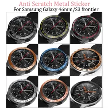 Часы с циферблатом кольцо для samsung gear S3 Frontier/galaxy Watch 46 мм чехол для укладки клеющаяся крышка против царапин защитное кольцо