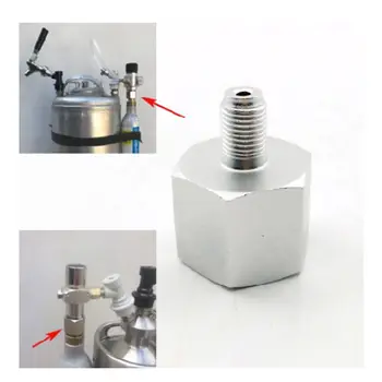 

Cylinder CO2 Trapezoidal Thread Adapter Connector TR21-4 Convert to 3/8UNF-24
