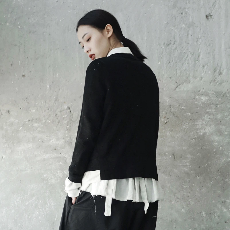 1年保証正規品 オーウェン Seak 女性の綿のセーターゴシックハイストリート服春黒人女性のコートセーター ギフト対応無料 Women S Clothing Sweaters Senfinances Sn