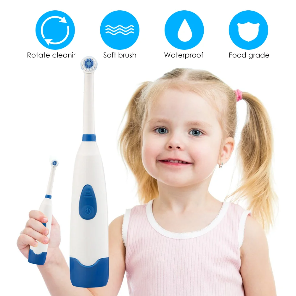 20 New Children Electric Toothbrush Teeth Whitening Rotating Child Electric Toothbrush With Waterproof Brush 2 Head Replace Gift 20 New Children Electric Toothbrush Teeth Whitening Rotating Child Electric Toothbrush With Waterproof Brush 2 Head Replace Gift
