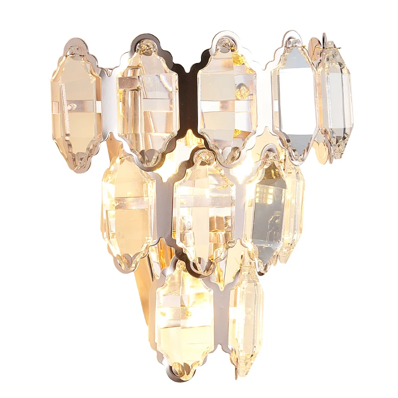 Современный хрустальный настенный светильник для Спальня прикроватные лампы
