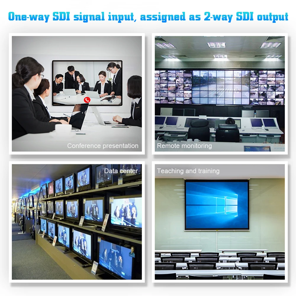 AYS 12 SDI сплиттер 1X2 видео конвертер HD/3g SDI ретранслятор поддержка 1080P распределительный удлинитель для проектора монитор камеры