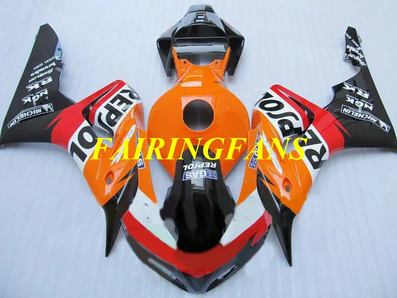 Литья под давлением обтекатель комплект для HONDA CBR1000RR 06 07 CBR 1000 RR CBR 100RR 2006 2007 Обтекатели Repsol Кузов+ подарки HB41