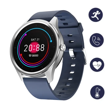 

Dt55 Full Circle Touch Fitness Tracker Calls To Remind Heart Rate Blood Pressure Observation Multi Screen Controller Fashion Man