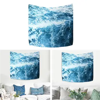 

150x130cm Wave Wall Hanging Tapestry Polyester Tapisserie Banner Dorm Cover Yoga Throw Blanket Beach Towel Bedroom Home Decor