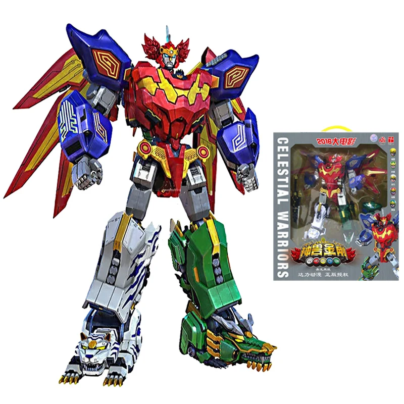 

5 in 1 Action Figure Transformation Dinozord Robot Deformation Dinosaur Rangers Megazord Model Toys Children Gifts