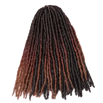

Nu Soft Dreadlocks Crochet Braids Crochet Hair Extensions Faux Locs Straight 18inch Synthetic Braiding Hair