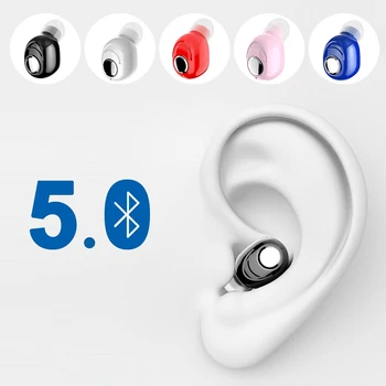 

Mini Wireless Bluetooth 5.0 Earphones Stereo in-ear Headset Sports Earbuds with Mic Earpieces For Huawei Android All SmartPhones