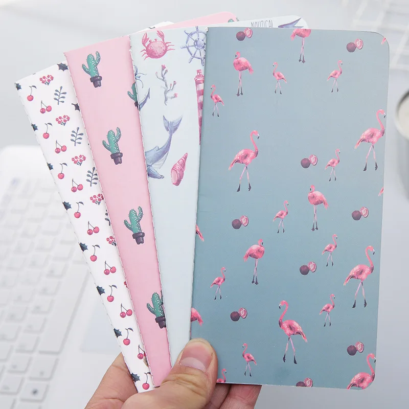 

4pcs/lot 24 Sheets Cactus Flamingo Cherry Week Planner Notebook To Do List Notebooks Memo Pad School Supplies