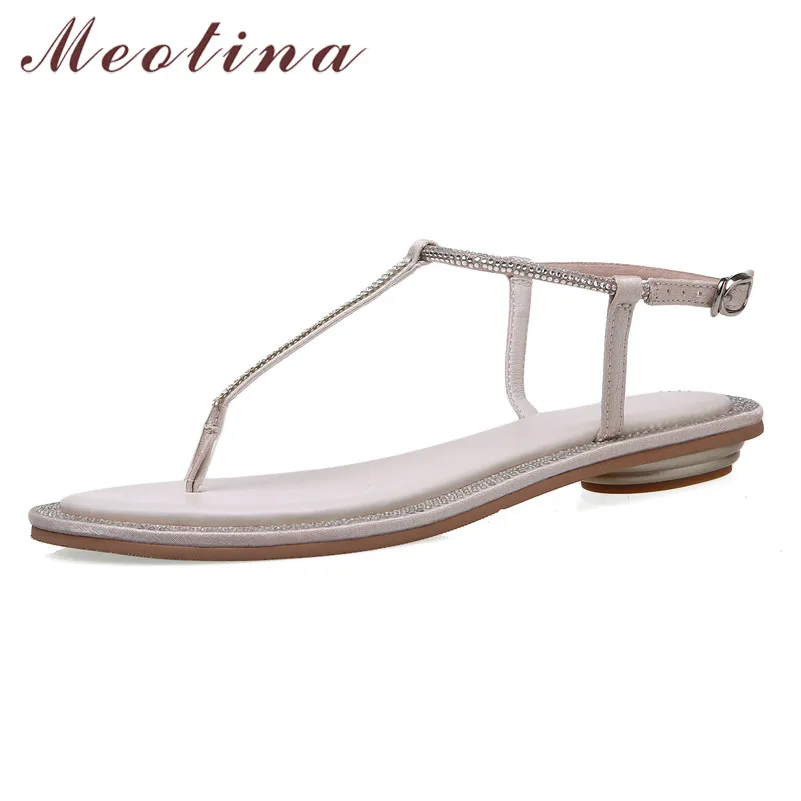 t strap flats round toe