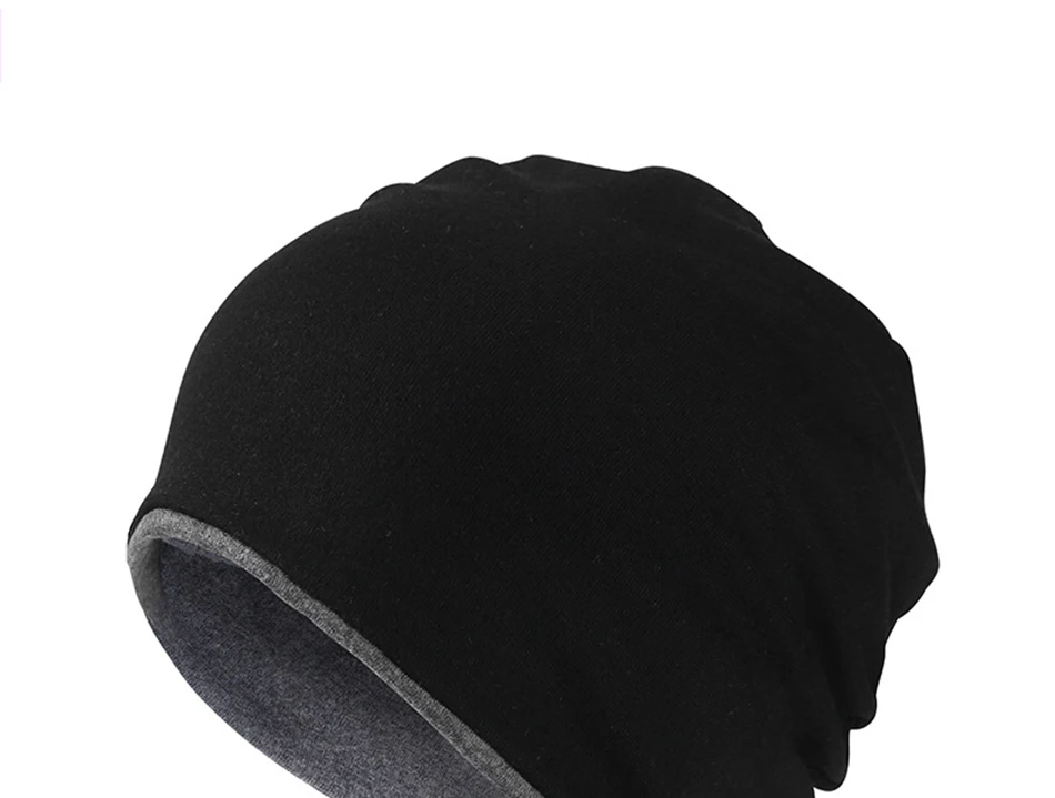 Autumn Winter Thick Warm Hats For Men Women Men‘’s Skullies Beanies Solid Color Turban Hat Female Male Windproof Cap Bonnet winter beanie hat