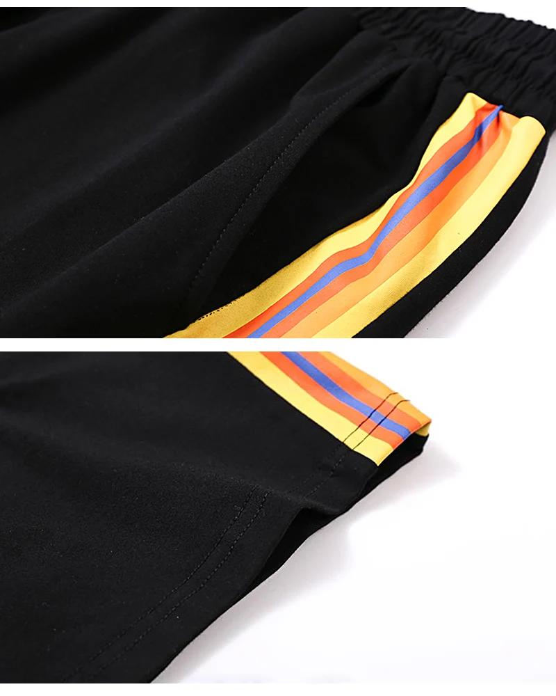 Black Friday plus size mens fitness gym shorts cotton football striped sport bodybuilding jogger shorts running men beachwear pants summer