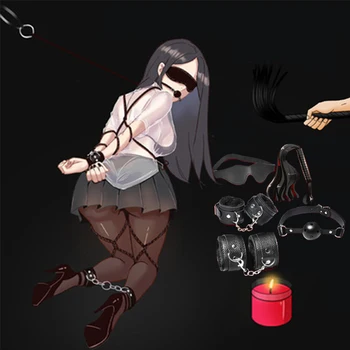 BDSM Kits Vibrator Sex Toys for Women Couples Handcuff Whip Anal Plug Exotic Accessories Bondage Equipment Harness Sex Furniture 5