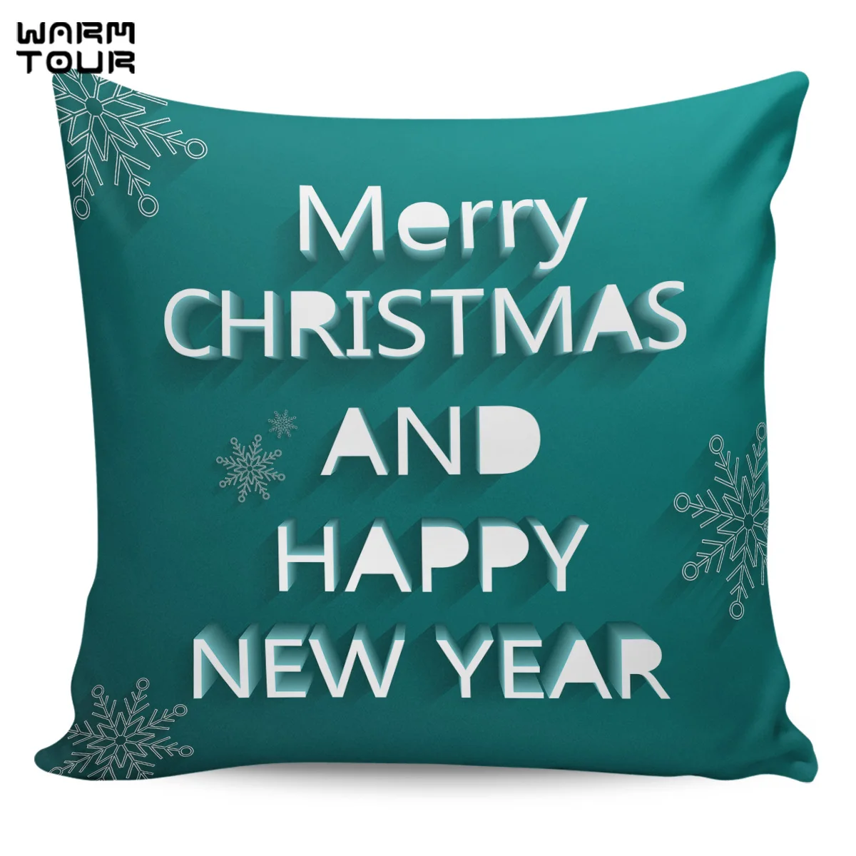 Merry Christamas и Happy new year наволочки Чехлы с рисунком наволочки с квадратным принтом