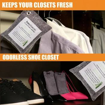 

6pcs/set Bamboo Charcoal Activated Carbon Air Freshener Bags Purifiers Deodorant
