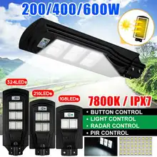 200/400/600W 108/216/324 светодиодный солнечный светильник Открытый Сад Солнечная лампа радар движения PIR Сенсор настенный светильник уличный фонарь на солнечных батареях светильник