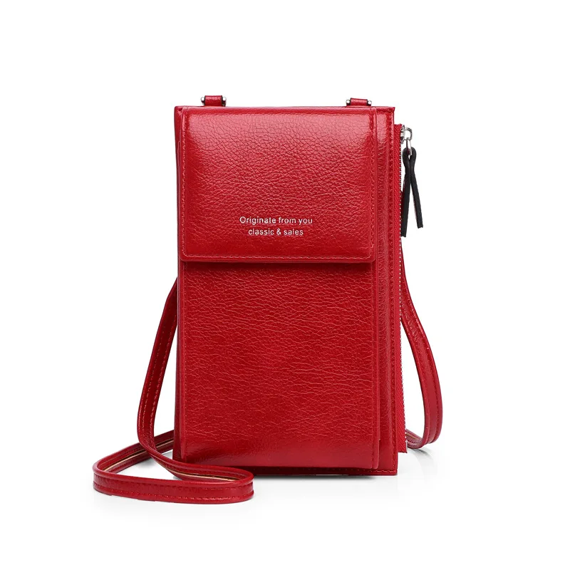 

2020 New Women Casual Wallet Brand Cell Phone Wallet Big Card Holders Wallet Handbag Purse Clutch Messenger Shoulder Straps Bag