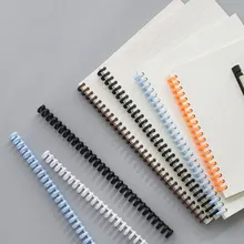 20 шт, 12 отверстий, пластмассовое Переплетное кольцо, сделай сам, резка, записная книжка, кольцо в рулонах, А4, А5, А6, канцелярские принадлежности, офисные принадлежности