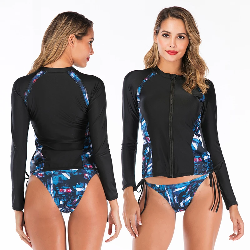 plus size rash guard zipper