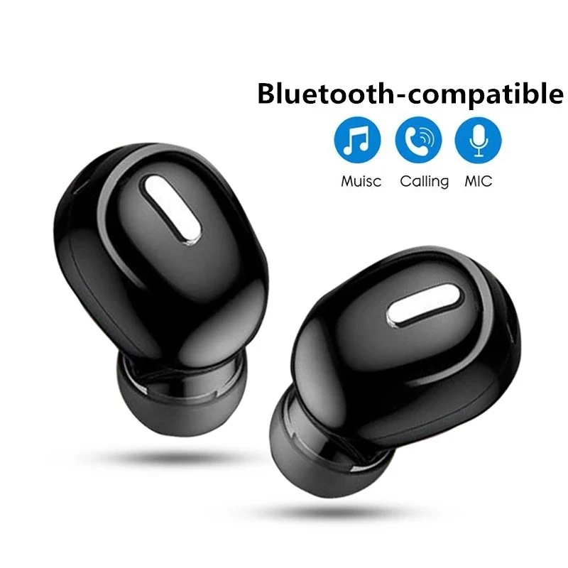 5.0 Mini Wireless Bluetooth Earphone Sport Gaming Headset With Mic