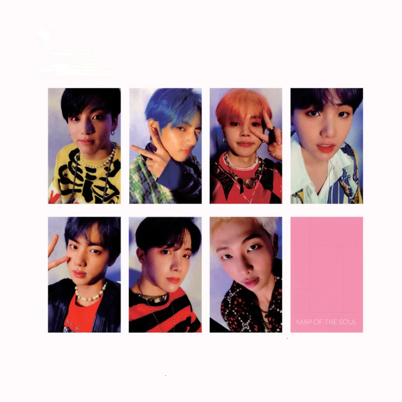 KPOP Bangtan мальчик альбом воспоминания о ломо карты V SUGA сделано бумага фото лампа карты плакат HDPhotocard 3RD 5TH LOVE YOURSELF AllCard - Цвет: 25