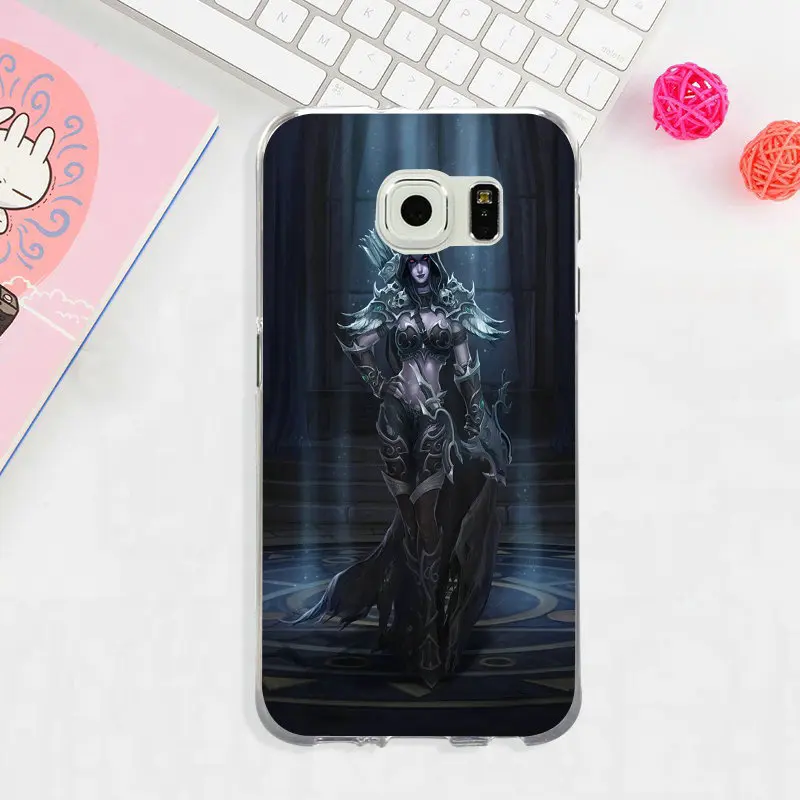 Мягкие чехлы для samsung Galaxy Note 3 4 5 8 S3 S4 S5 Mini S6 S7 S8 S9 Edge Plus On5 On7 World of Warcrafts Sylvanas Windrunner - Цвет: image 3