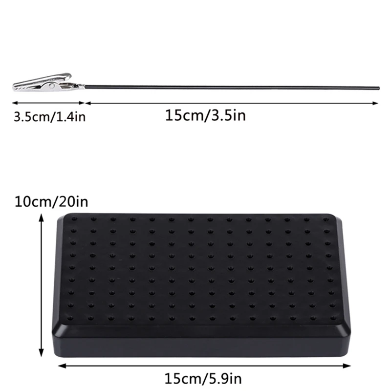 9-x-14-Holes-Painting-Stand-Base-with-10-20pcs-Metal-Alligator-Clip-Stick-for-gundam (1)_副本_副本