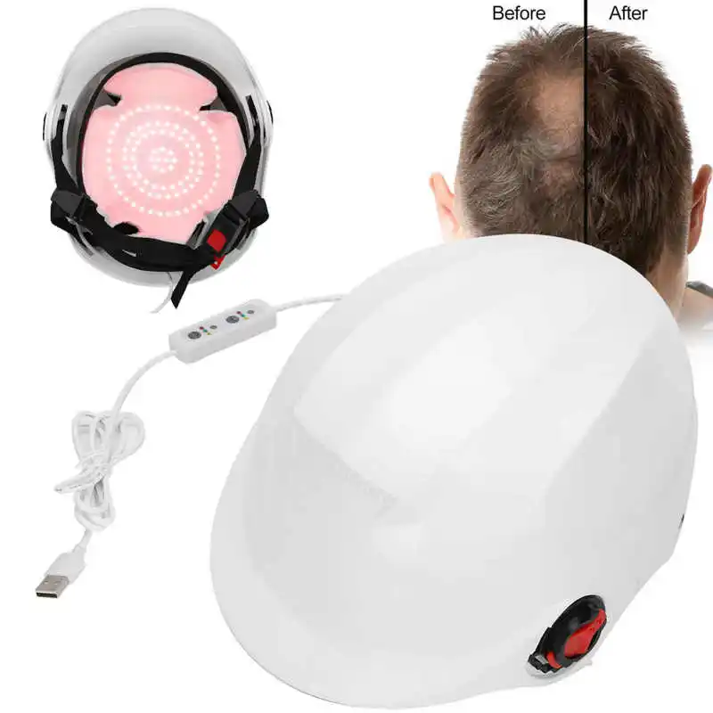 Mejores Ofertas 280 Uds Beads Hair Growth Hat Helmet Laser Red Light tratamiento Anti pérdida de cabello tratamiento de aceite gorro Regrowth para hombres y mujeres y9VKMjxbezl