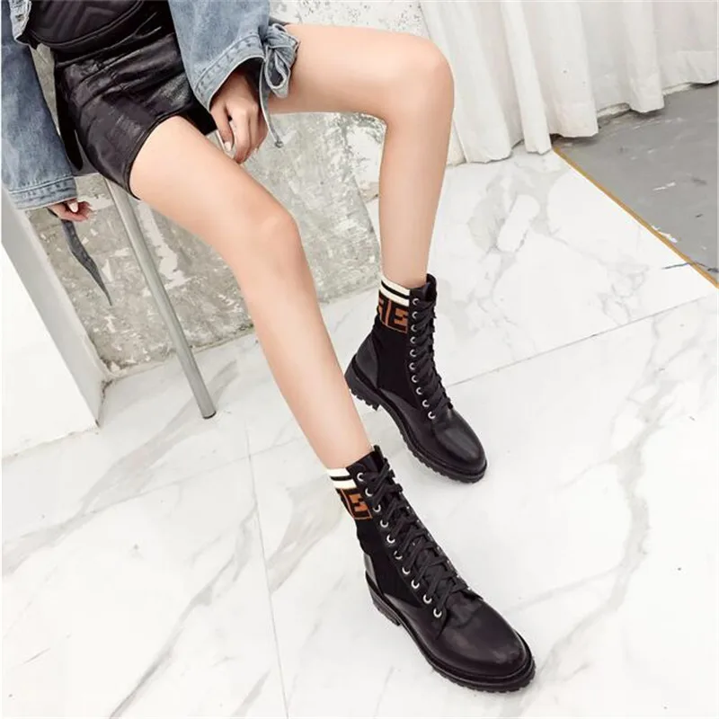 BBZAI/новые женские ботинки с узором в европейском и американском стиле обувь для ночного клуба на высоком каблуке 5 см удобная модная обувь для показа, Bottes Hiver, США, 4-7, 8