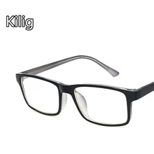Kilig квадратные очки в небольшой оправе могут быть оснащены близорукостью ультра-светильник TR Рамка Опора кислотная нога ретро очки плоское зеркало в раме