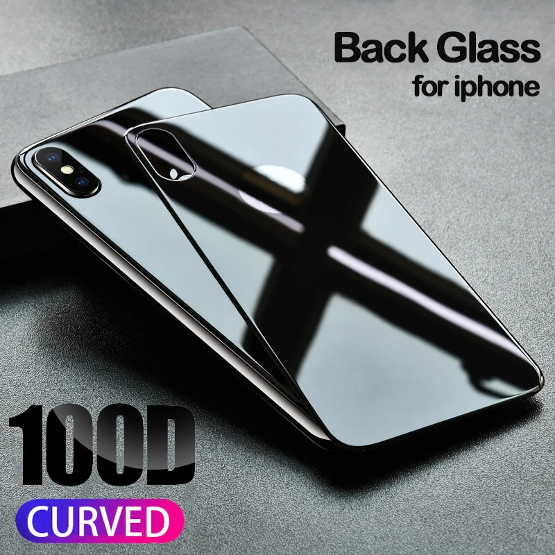 100D HD заднее закаленное стекло для iPhone 11 Pro Max XS XR Защитная пленка для экрана для iPhone 7 8 6S Plus 7Plus 8Plus полное покрытие