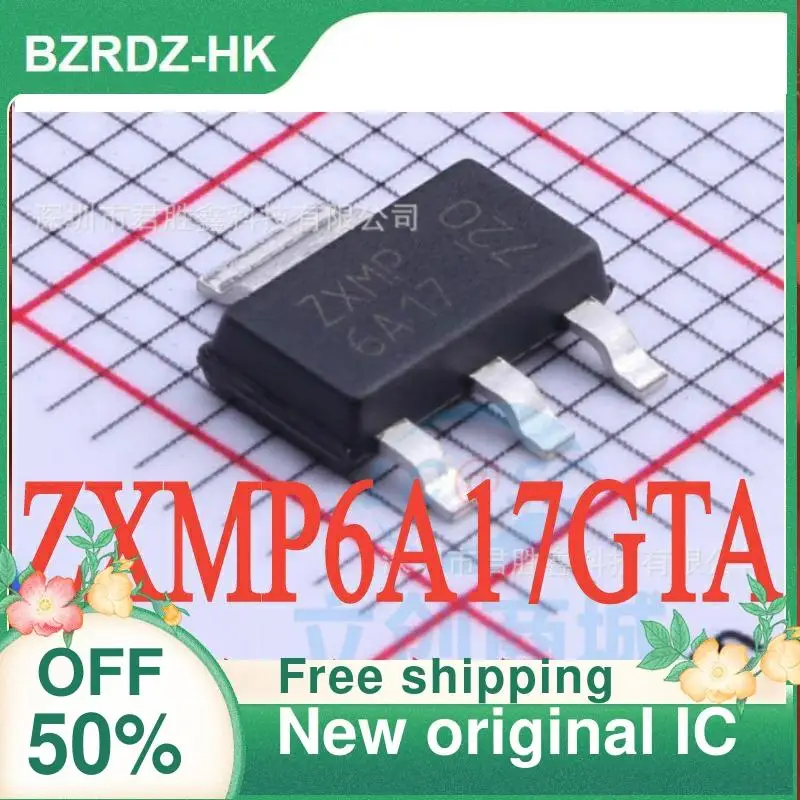 

40 шт. ZXMP6A17GTA 6A17 SOT223 новый оригинальный IC