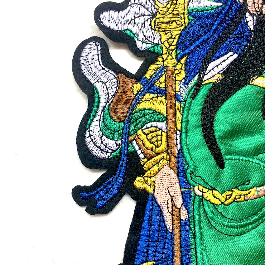1 шт. вышитая аппликация Guan Yu с героем китайской истории нашивки для одежды сделай