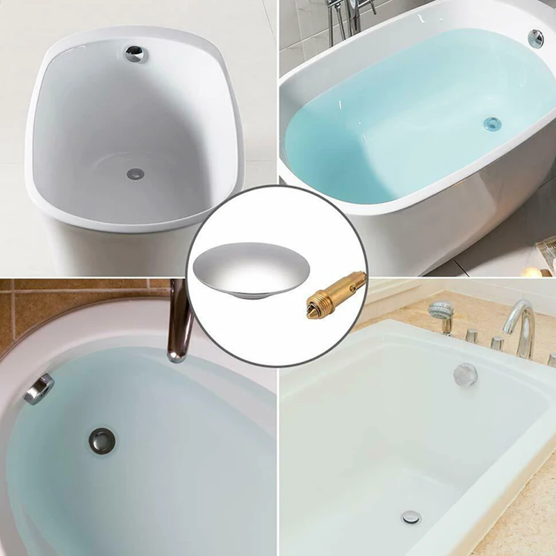 

Chrome Easy Pop Up Basin Waste Bathroom Sink Push Button Click Clack Plug Bolt Bathroom Accessories