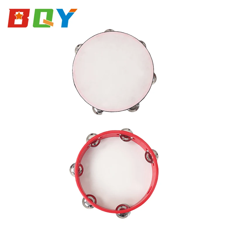 BQY Tambourine Wood for Kids Musical Instruments Wooden Percussion Instruments Tambourine Xylophone Toys Preschool Education