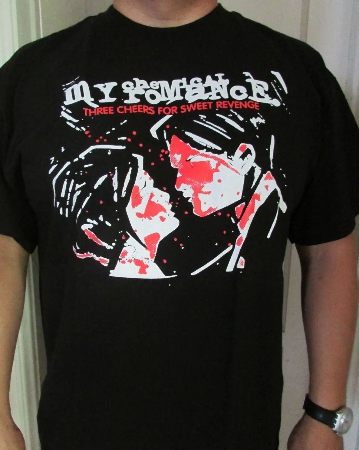 Футболка мужская с рисунком группы My Chemical Romance MCR модная футболка в стиле панк-рок