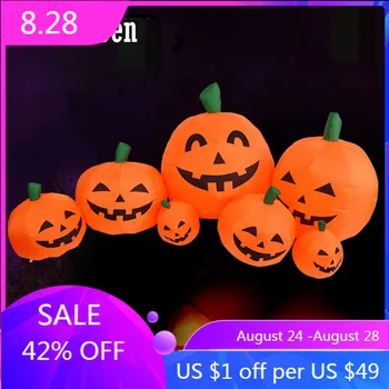 

7 batches/each batch of 2.3M inflatable Halloween pumpkin lanterns Halloween decoration garden outdoor Halloween decoration