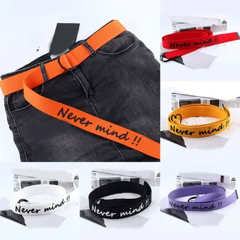 

Simple Casual Canvas Belts for Jeans never mind Adjustable Black Waist Belt 130cm Men Women Unisex fashion waist High Quality