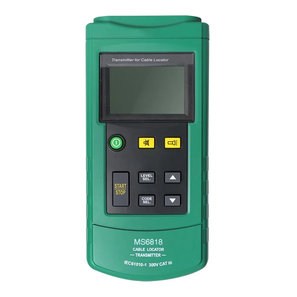 US $135.09 Portable Professional Wire Cable Tracker Metal Pipe Locator Detector Tester Line Tracker Voltage 12400V MS6818