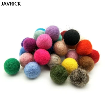 

100 Pcs/pack Wool Felt Ball Christmas Ornaments Colored Hair Balls Handmade DIY Hair Accessories Materials