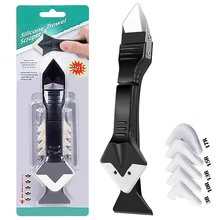 Caulking Tool Glass Glue Angle Scraper Tools Caulk Cement Scraper Silicone Sealant Remover Shovel Floor Cleaning Kitchen Window