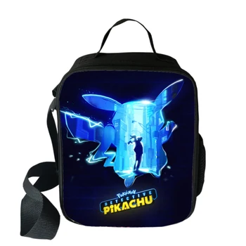 

Anime Printing Pokemon Lunch Bag Food Fresh Storage Bags Boys Girls Kid Picnic Travel Lunch Tote Bag Student Multifunctional Bag