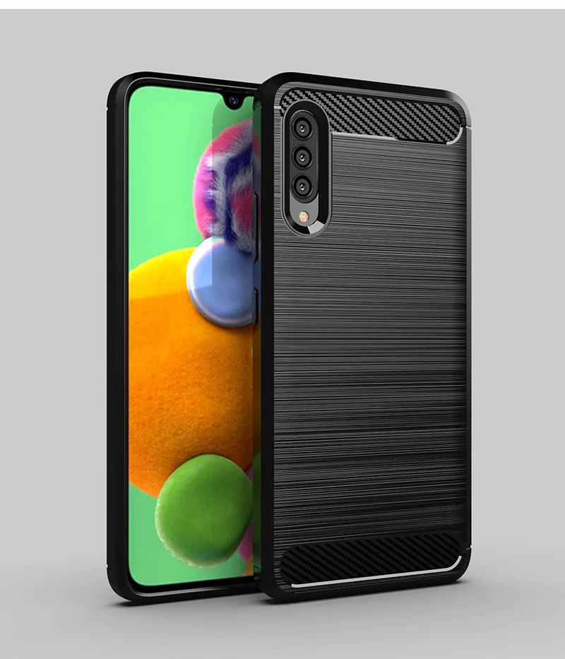 Для samsung Galaxy A90 5G чехол из мягкого углеродного волокна противоударный бампер полная Защита силиконовый чехол для Galaxy A90 5G
