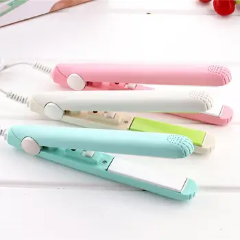 通販 プロ 2 1 ミニでヘアストレイテナーカーラー加熱セラミックプレートフラットアイアン段ボール鉄スタイリングツール