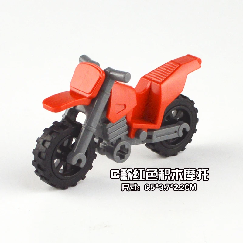 

Military Toys Toys Toy For Children Creator Building Blocks Red Model Motorcycle Figrues Bricks Single sale Set MPJ002 Militarys