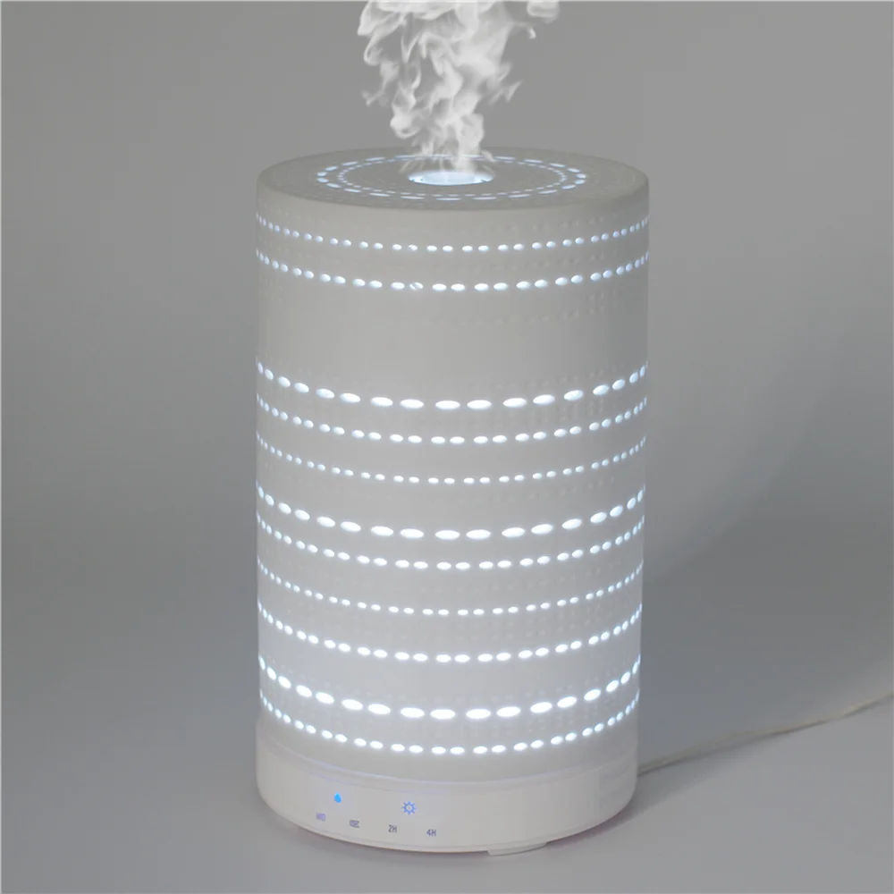 

LISM New 200ml Ceramic Aromatherapy Diffuser Essential Oil Air Humidifier with LED Lights for Home Hotel Custom Cold Mist Maker